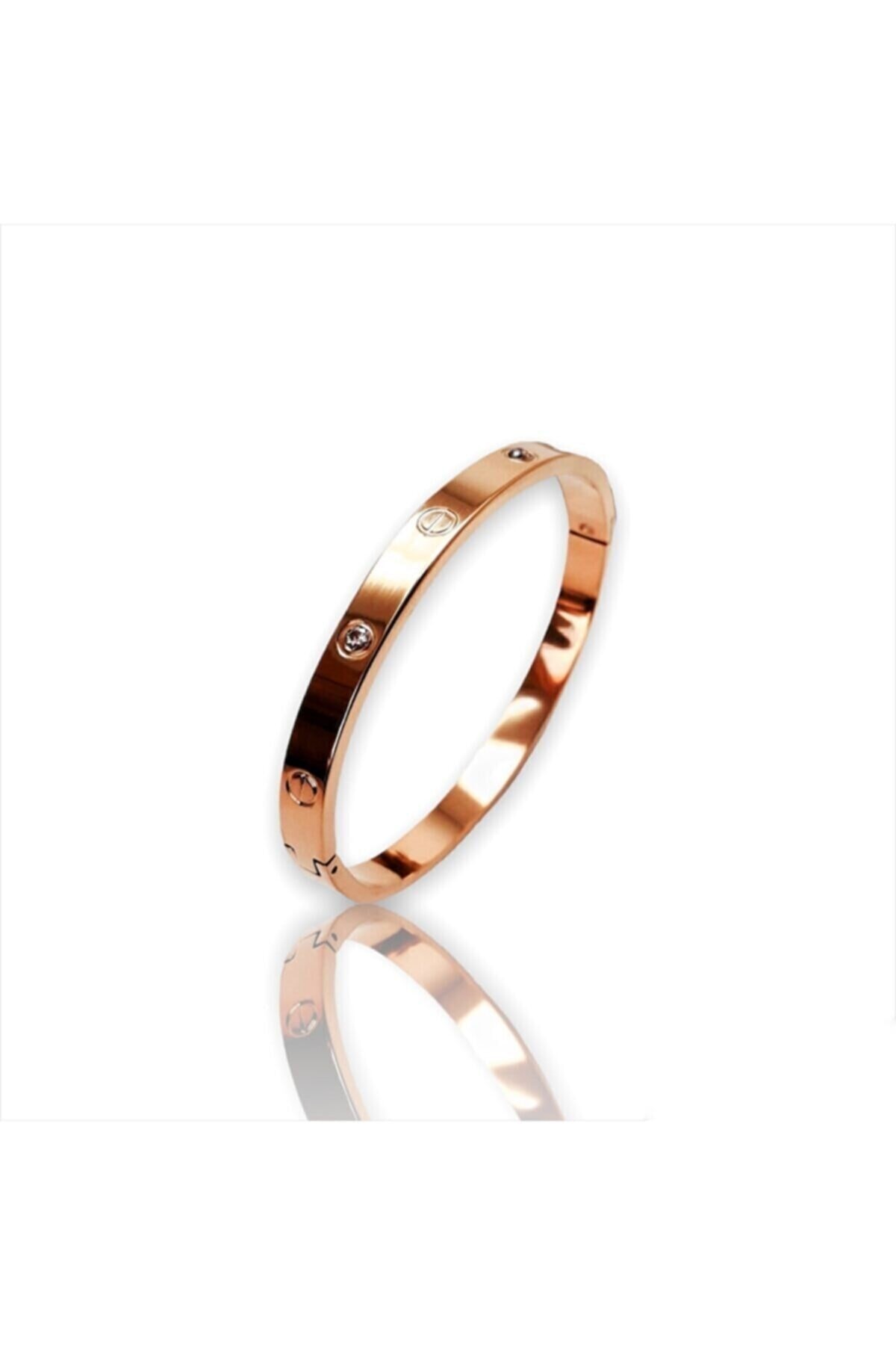 Kadın Metalik Zirkon Taşlı Paslanmaz Çelik Cartier Bilezik 18 Cm Kadın Metalik Zirkon Taşlı Paslanmaz Çelik Cartier Bilezik 18 Cm