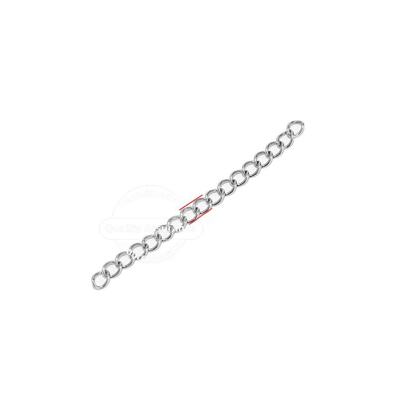 Takı Yapımı İçin Paslanmaz 5cm Kaynaklı Nikel Mat Gümüş Renk Uzatma Zinciri 50 Adet Takı Yapımı İçin Paslanmaz 5cm Kaynaklı Nikel Mat Gümüş Renk Uzatma Zinciri 50 Adet