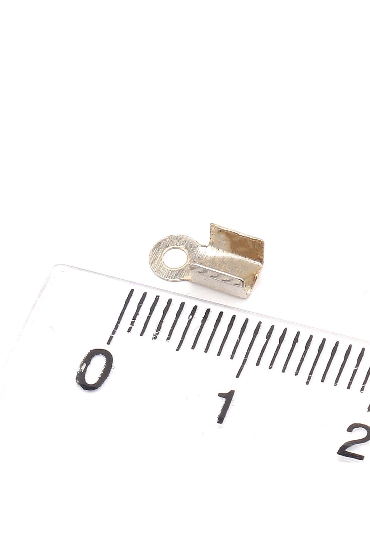 Takı Yapımı için 10 Adet 9x3mm Gümüş Kaplama Bağlantı Sıkıştırma ip Bağlantı Aparatı Deri Kapama