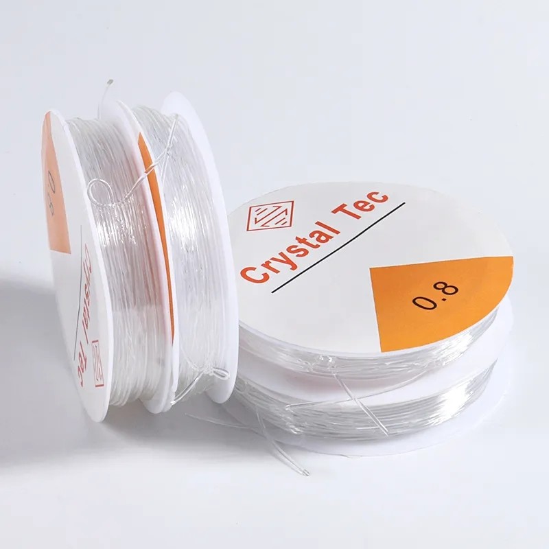 Takı Yapımı için Şeffaf Esnek Misina 1 Adet 0.8mm Takı Yapımı için Şeffaf Esnek Misina 1 Adet 0.8mm
