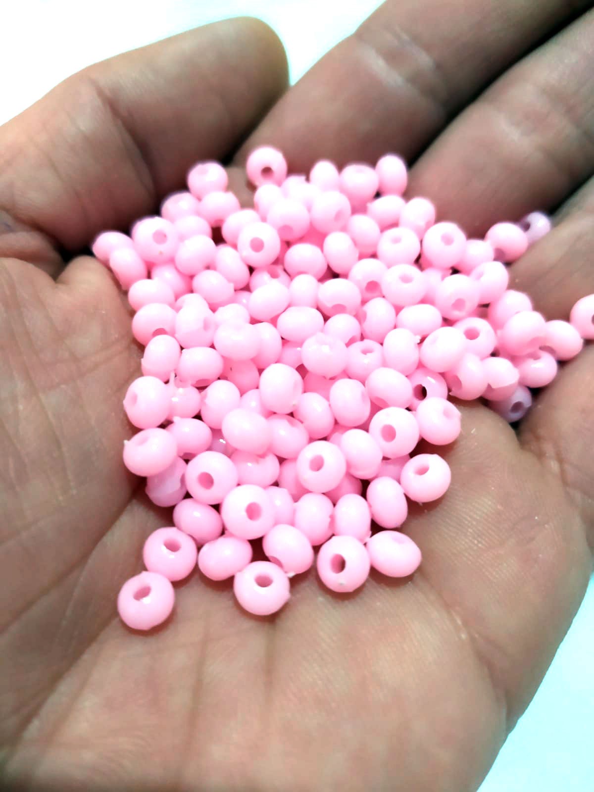 Takı Yapımı İçin Pembe Renkli Boncuk 200 Adet